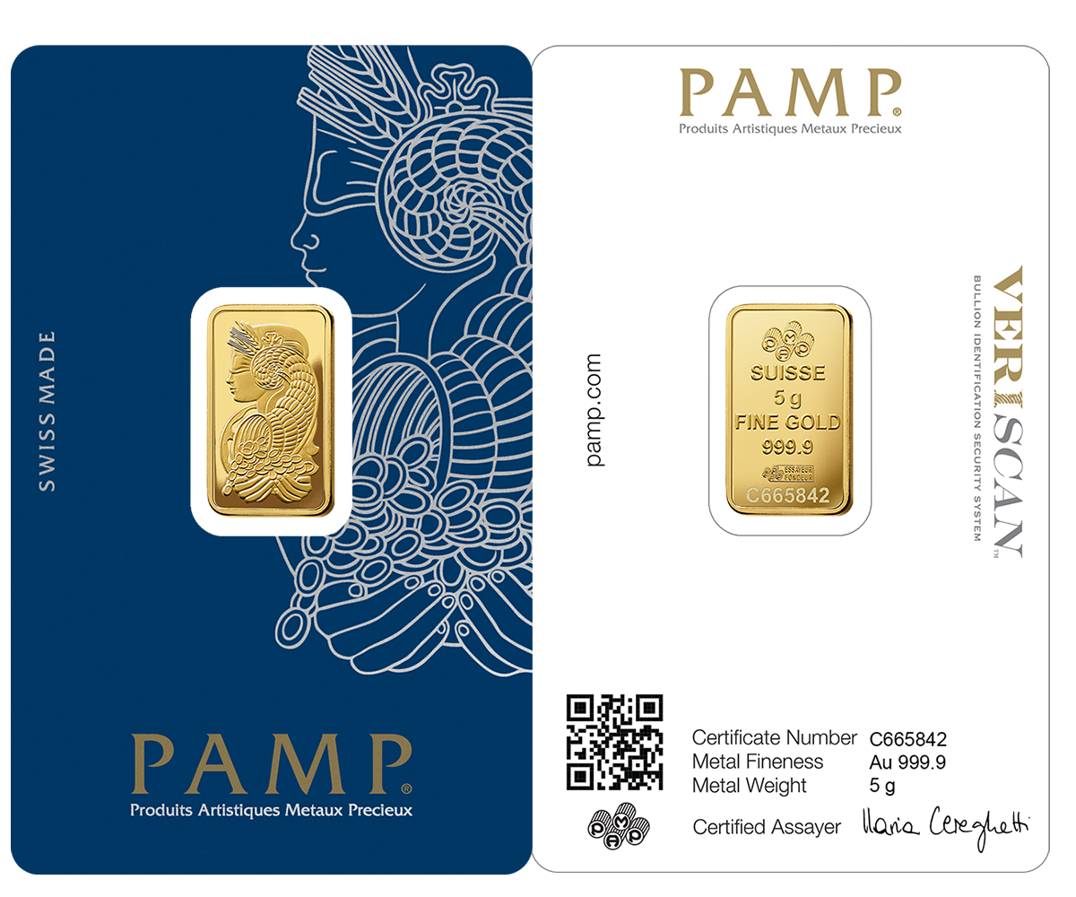 fortuna gold minted bar 5g